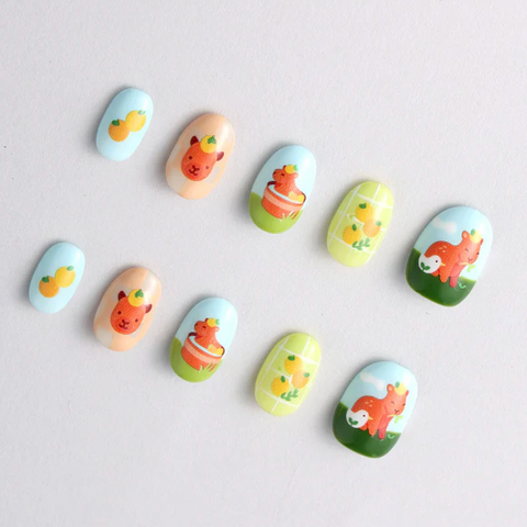 Capybara Life by Alice Lee Press-On Nail Kit