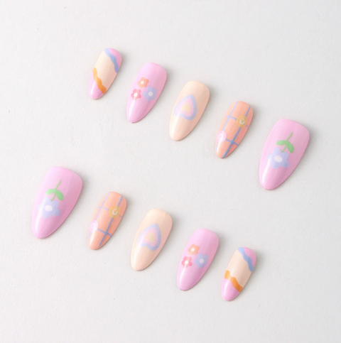 Happy Doodles By Shelly Kim Press-On Nail Kit