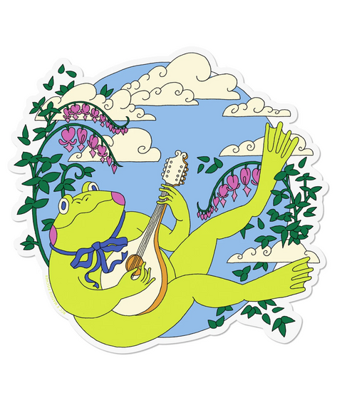 Frog's Mandolin Sticker