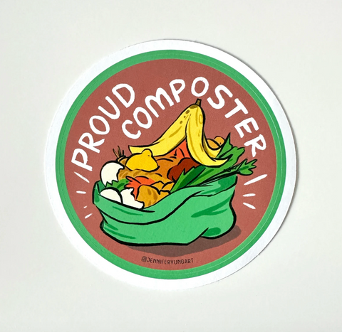 Proud Composter! Sticker