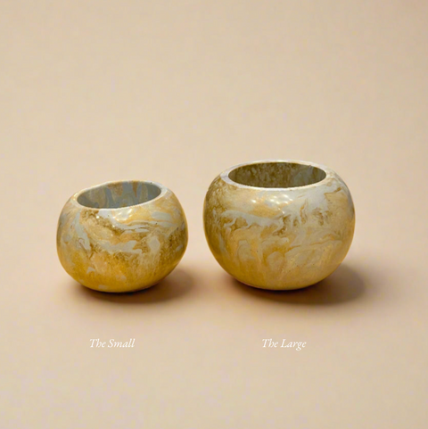 Resin Globe Catch-All, Cream