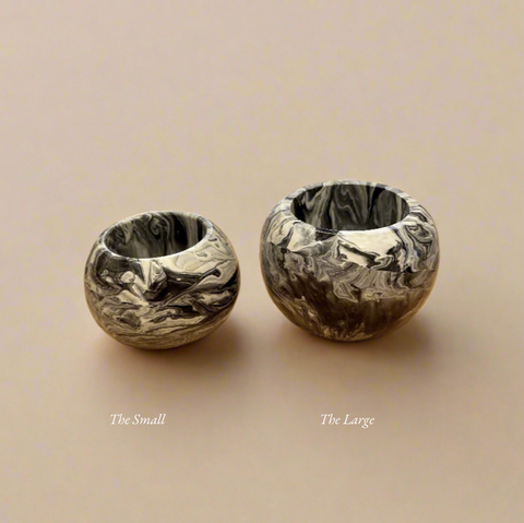 Resin Globe Catch-All, Black
