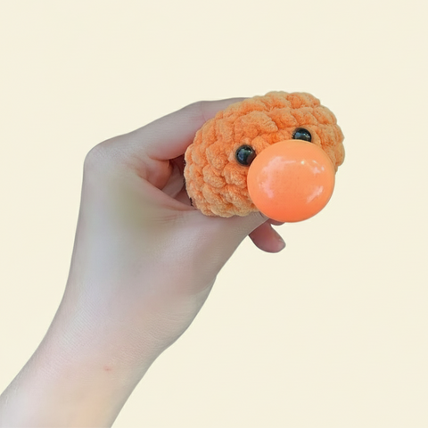Colorful crochet toy stress ball