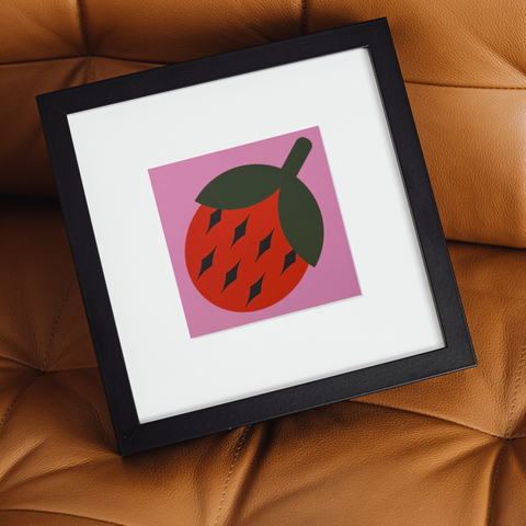 Mock Strawberry Print