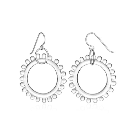Glass Wheel Earrings