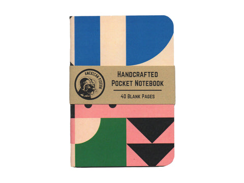 Geometric Design No. 3 Handcrafted Pocket Notebook