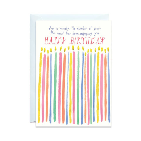 Age is a Naughty Number Card - The WonderMart