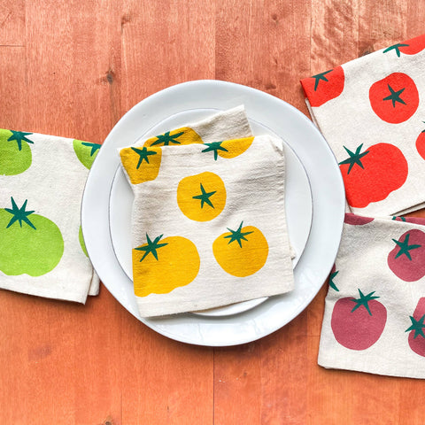Heirloom Tomato Printed Napkin Set