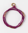 Beaded Silk Wrap Bracelet - The WonderMart