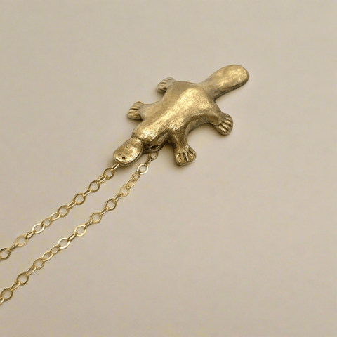 Bronze Platypus Necklace - The WonderMart