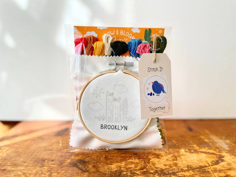 "Brooklyn-Green Cities" Eco-Embroidery Kit