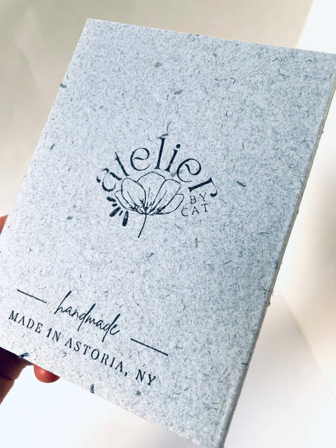 Mini Recycled Denim Confetti Notebook