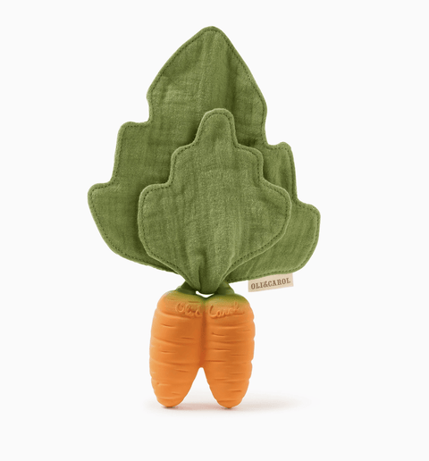Cathy the Carrot Mini Doudou Teether - The WonderMart