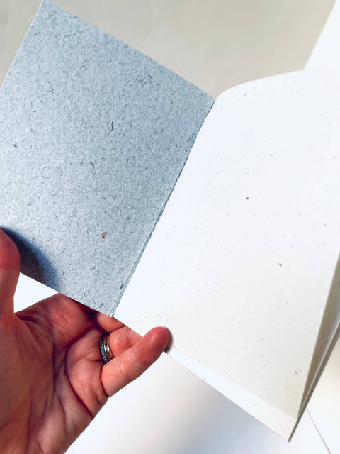 Mini Recycled Denim Confetti Notebook
