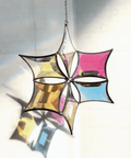Dichroic Beveled Glass Star Sun Catcher - The WonderMart