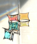 Dichroic Beveled Glass Star Sun Catcher - The WonderMart