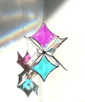 Dichroic Beveled Glass Star Sun Catcher - The WonderMart