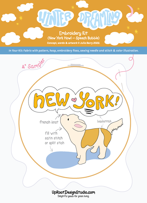 "New York!" Eco-Embroidery Kit