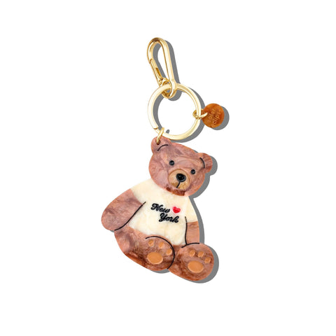 NY Teddy Bear Bag Charm + Keychain