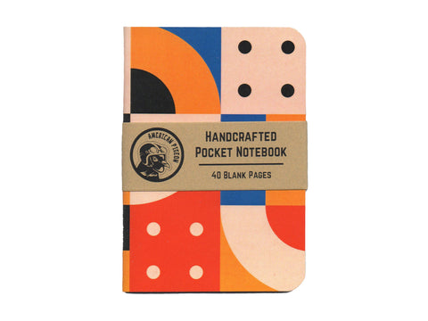 Geometric Design No. 2 Handcrafted Pocket Notebook