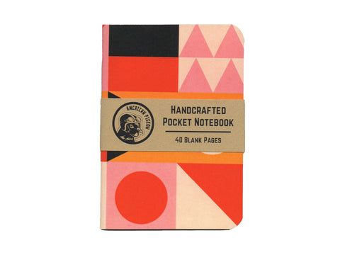 Geometric Design No. 1 Handcrafted Pocket Notebook