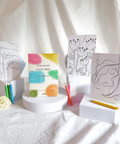 FLORA Color Me Postcards - The WonderMart