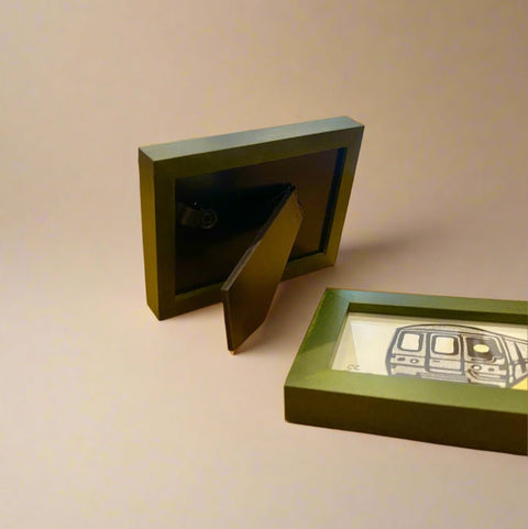 Framed Mini Block Print, G Train - The WonderMart