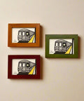 Framed Mini Block Print, G Train - The WonderMart
