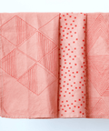 Hand Printed Napkin, Red Snippets - The WonderMart