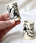 Illustrated Leaves Candle Holder - The WonderMart