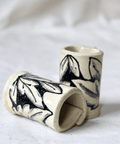 Illustrated Leaves Candle Holder - The WonderMart