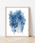 Indigo Washed Florals Print - The WonderMart