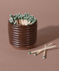 Mini Matchstick Holder + Striker, Deep Sienna - The WonderMart