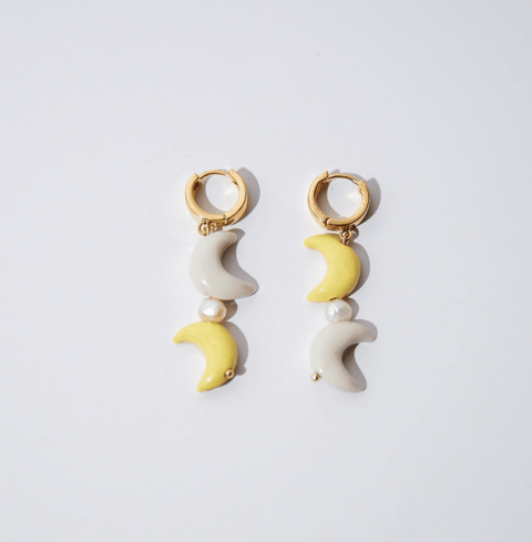 Moon Twin Earrings - The WonderMart
