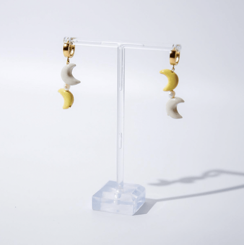 Moon Twin Earrings - The WonderMart