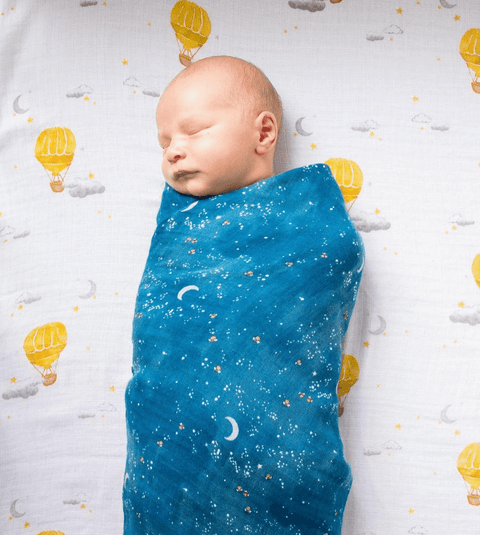 Mystical Night Organic Cotton Muslin Swaddle Set - The WonderMart