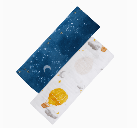 Mystical Night Organic Cotton Muslin Swaddle Set - The WonderMart