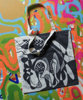 Organic Cotton Illustrated Tote Bag - The WonderMart