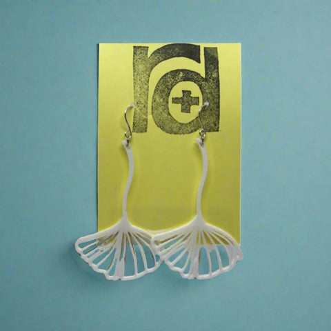 Ginkgoing My Way 3D Printed Earrings