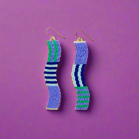Pattern Mix Beaded Earrings - The WonderMart