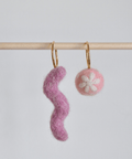 Pink Squiggle Hoops - The WonderMart