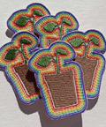 Rainbow Plant Iron - On Patch - The WonderMart