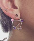 Red Constellation Earrings - The WonderMart