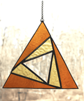 Sacred Triangle Stained Glass Suncatcher - The WonderMart