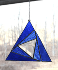 Sacred Triangle Stained Glass Suncatcher - The WonderMart