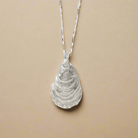 Silver Oyster Necklace - The WonderMart