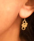 Tiny Klimt Clouds Earrings - The WonderMart