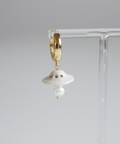 UFO Earrings, White - The WonderMart