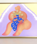 Woman With Flowers Print - The WonderMart